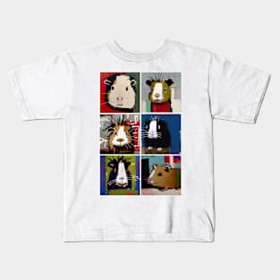 Cute Cartoon Guinea Pigs Kids T-Shirt